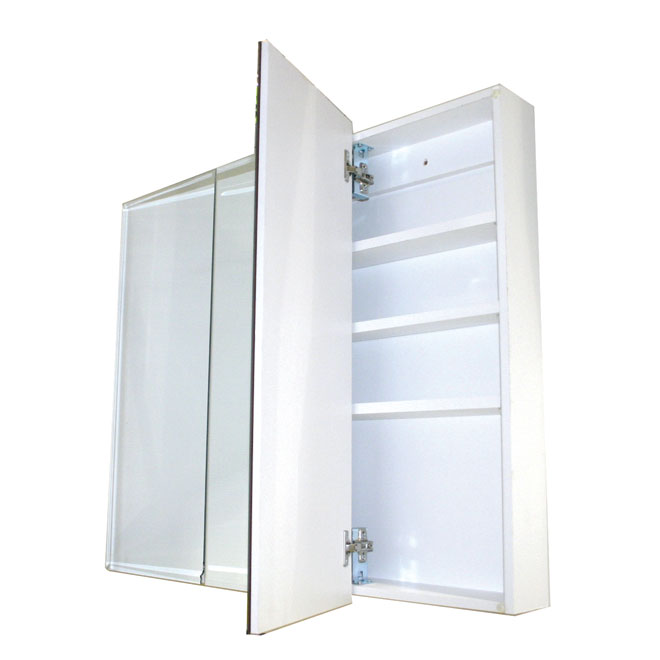 Pharmacie 3 portes miroir, 36 x 29"