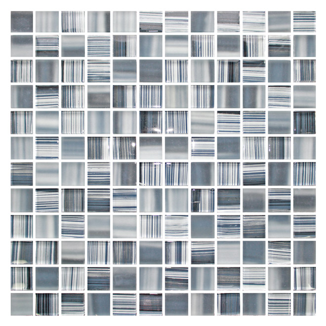 Glass mosaic wall tiles - 12" x 12"