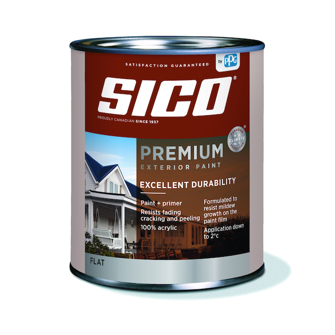 "Flat finish" Exterior Latex Paint