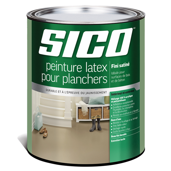 Peinture au latex pour planchers