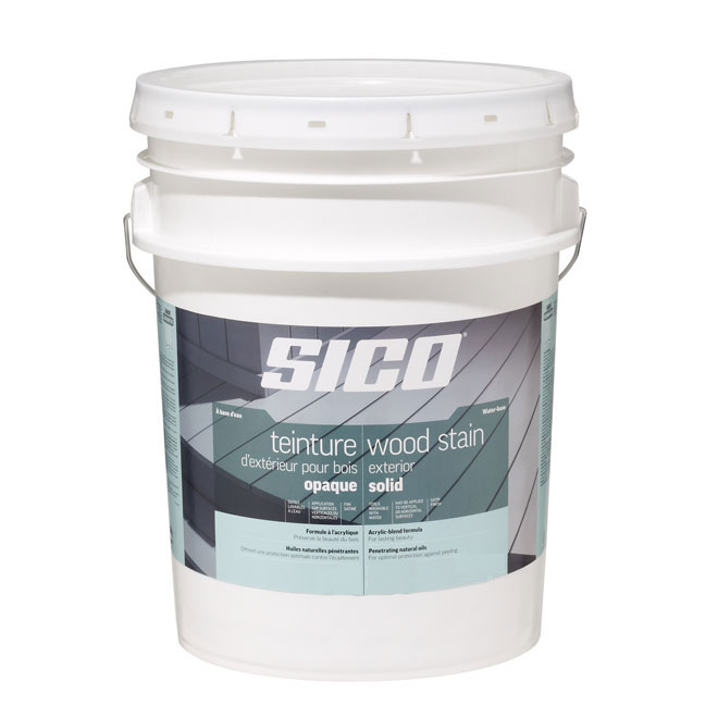 Teinture d'extérieur opaque pour bois, 18,5 L