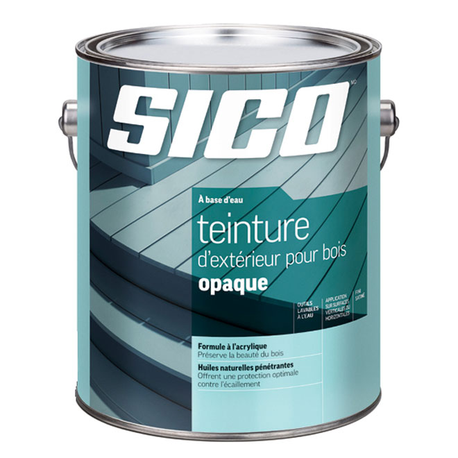 Teinture d'extérieur opaque pour bois