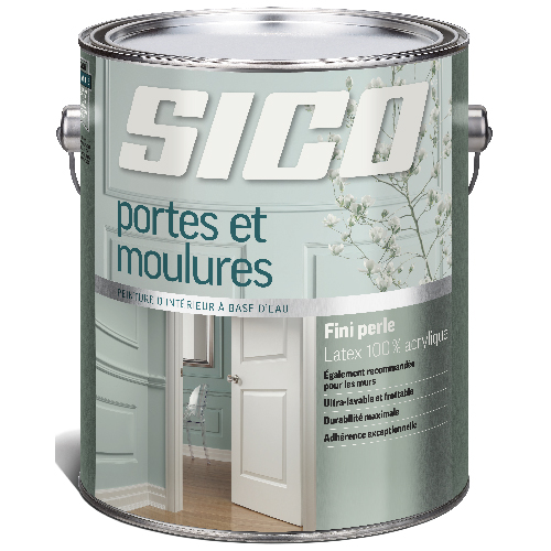 Peinture latex d'intérieur pour portes et moulures