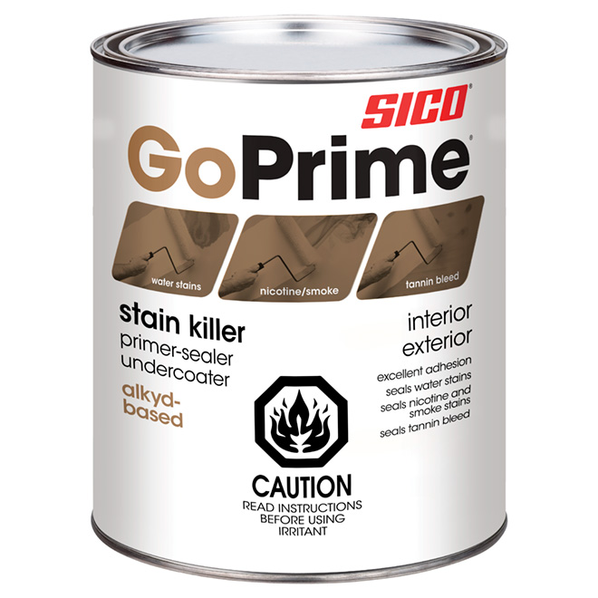 "Go Prime" Alkyd-Based Primer and Stain Killer - 946 ml