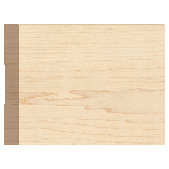 Plinthe en érable, 1/2 po x 4 po, naturel