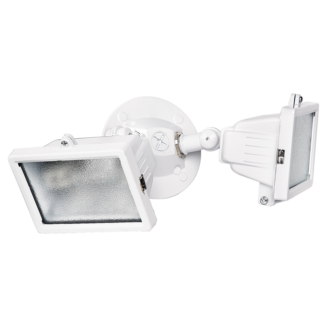 Non-Motion Double Halogen Security Light- White