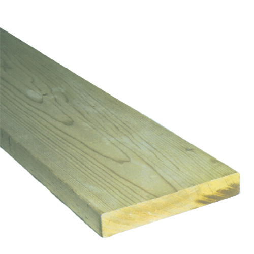 Treated Wood Green - 2 in x 8 in x 10 ft