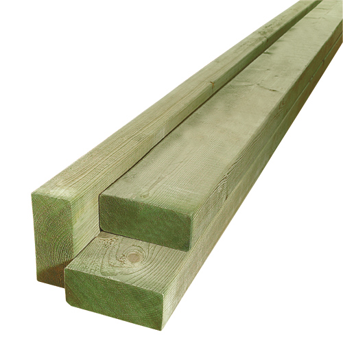 Bois traité vert, 1 po x 4 po x 8 pi