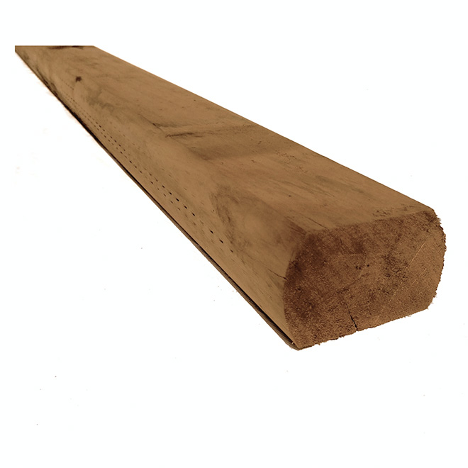 Bois traité brun, 3 1/4 po x 4 po x 8 pi