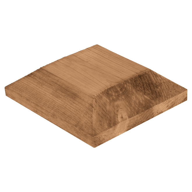 Treated Wood Post Cap - Brown - 6" x 6"