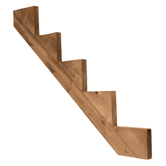 Pressure Treated Wood 5-Step Stair Stringer