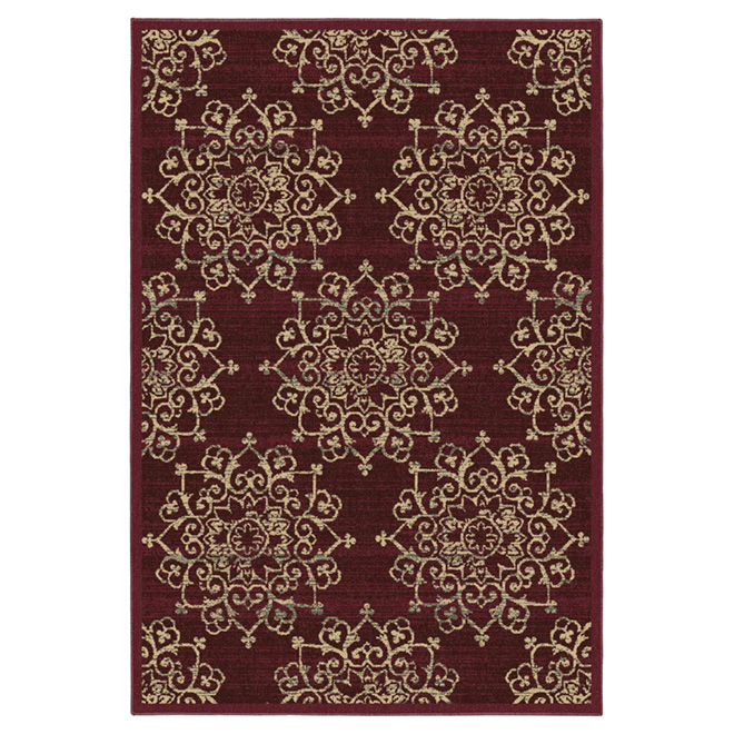 Tapis décoratif « Talibah » 2 pi 5 po x 3 pi 6 po