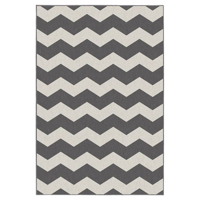 Tapis d'intérieur «Onorus» 5 pi x 7 pi, gris