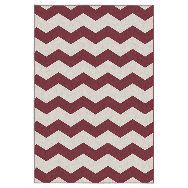 Tapis d'intérieur «Onorus» 32 po x 46 po, rouge