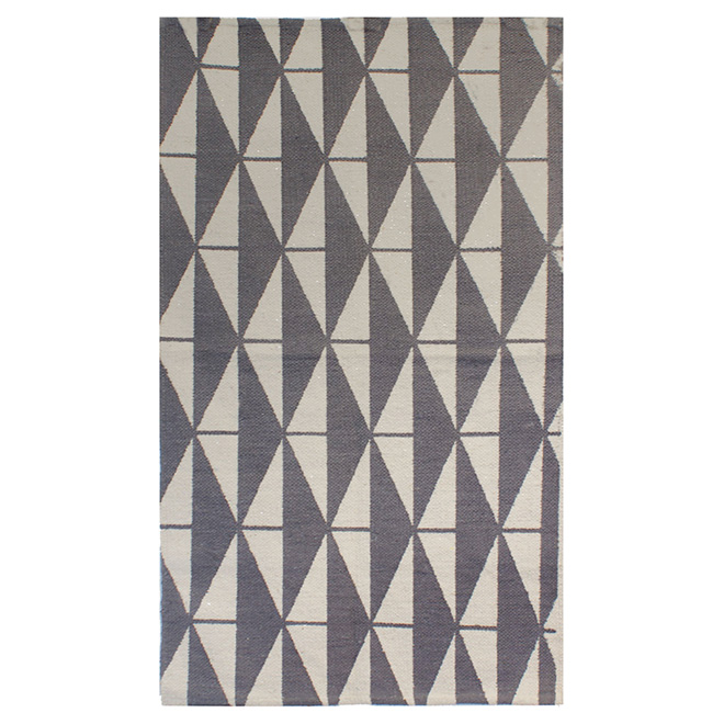 Area Rug - Basamo - Cotton - 25" x 45" - Grey