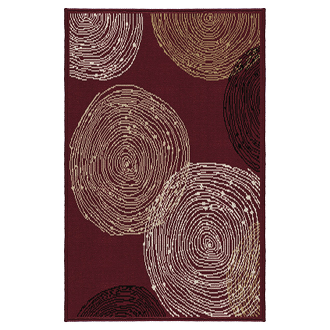 Tapis d'appoint « Wickham » 32 po x 46 po, rouge