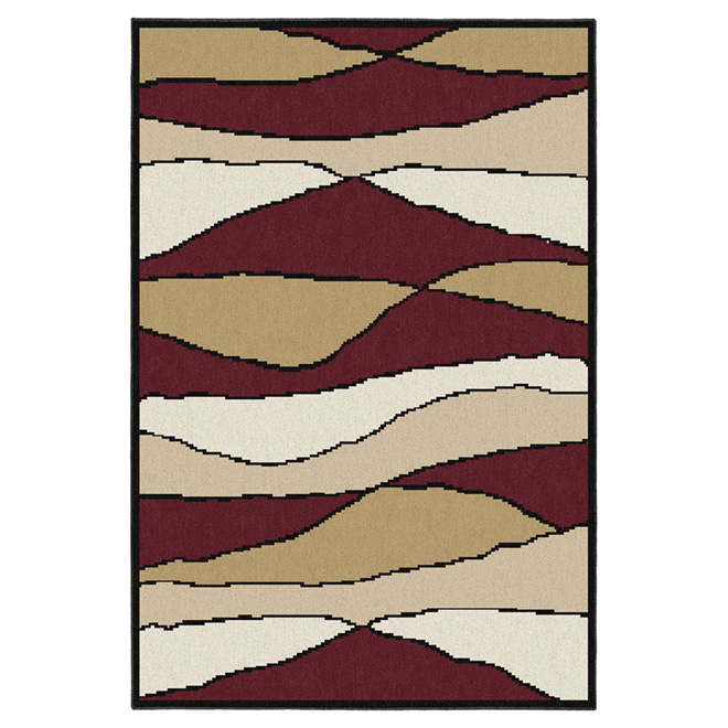 Tapis « Wave » 5 pi x 7 pi, neutre