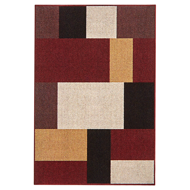 Tapis décoratif Rada, polypropylène, 7' x 10'