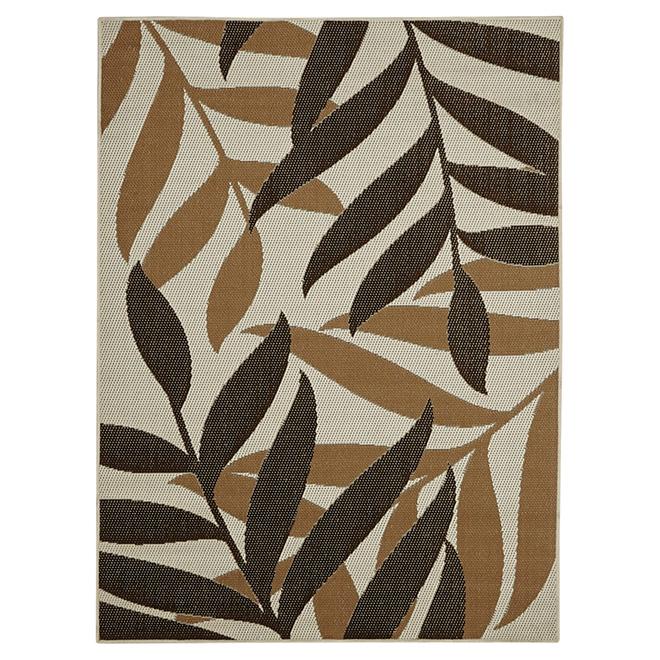 Tapis d'extérieur « Firma », 5 pi x 7 pi, crème