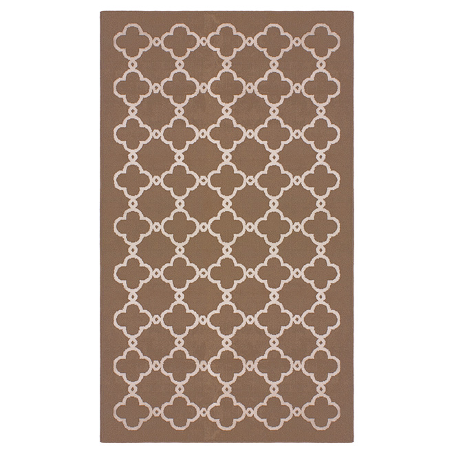 Tapis décoratif vison, 52 po x 75 po