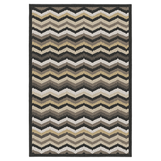 Decorative Carpet - Charcoal - 52" x 75"