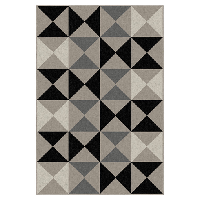 Tapis décoratif moka, 52 po x 75 po