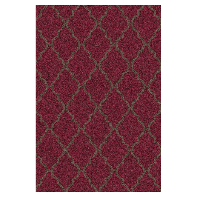"Luxuria" Decorative Carpet - Red - 7' x 10'