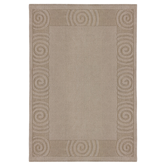 "Platinum Desolo" Decorative Carpet - Taupe - 5' x 7'