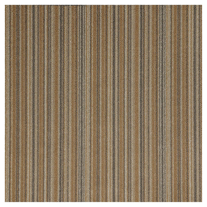 Tuiles de tapis en polypropylène, 20" x 20", beige, 20/boite