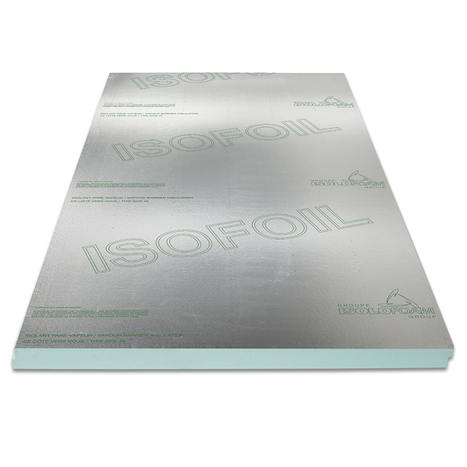 Isofoil Vapour-Barrier Panel - 2" x 4' x 8'