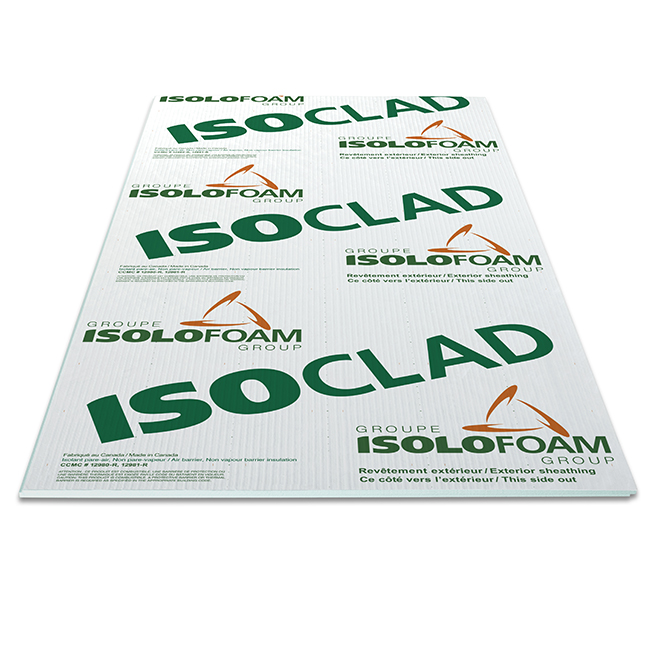 Isoclad Air-Barrier Panel - 1" x 4' x 9'