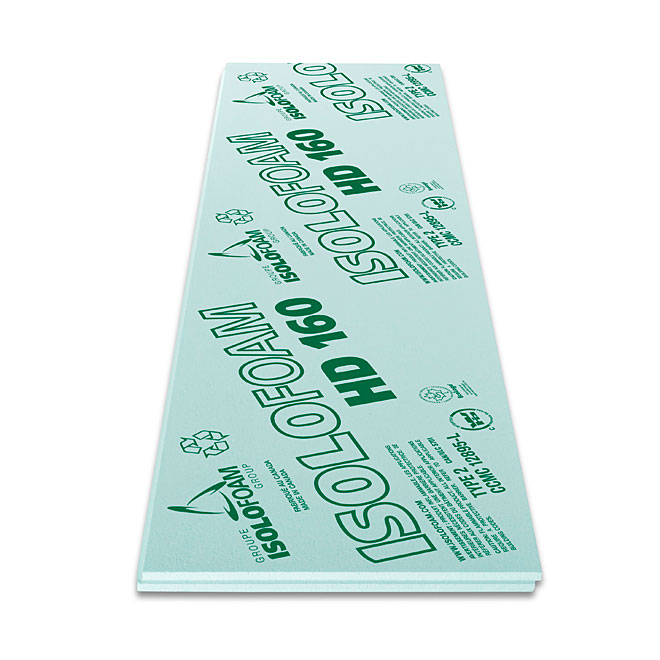 HD160 Isolofoam Panel - 2 1/2" x 2' x 8'