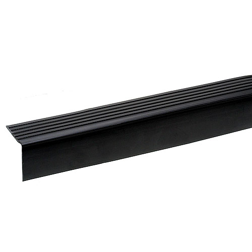 Nez de marche en vinyle noir pour bordure d'escalier 3'
