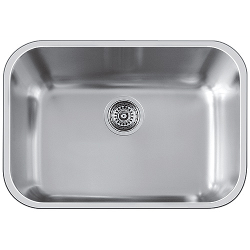 Évier simple Essential U, 24 x 17", acier inoxydable