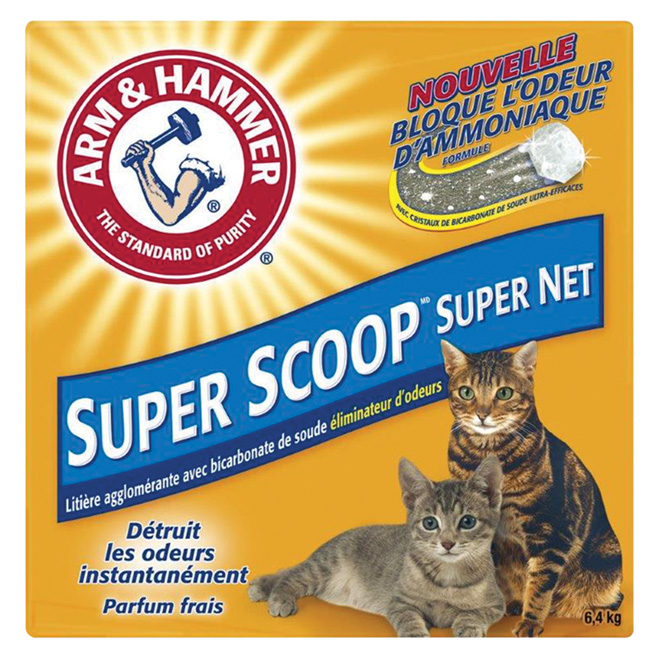 Litière pour chat « Super Scoop », odeur fraîche, 6,4 kg