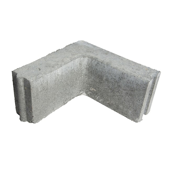 Bordure d'aménagement paysager angulaire en béton « Coin »