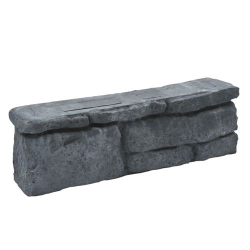Concrete Garden Wall Block - 5.5" x 17.5" - Grey
