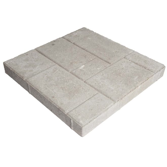 Tiled Patio Slab - 16" x 16" - Dark Grey