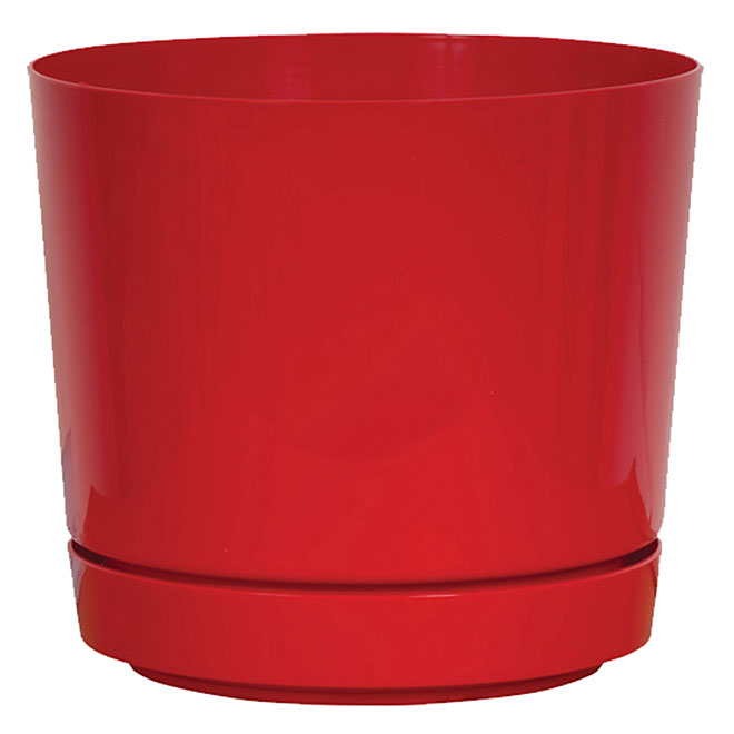 Pot and Saucer - Red