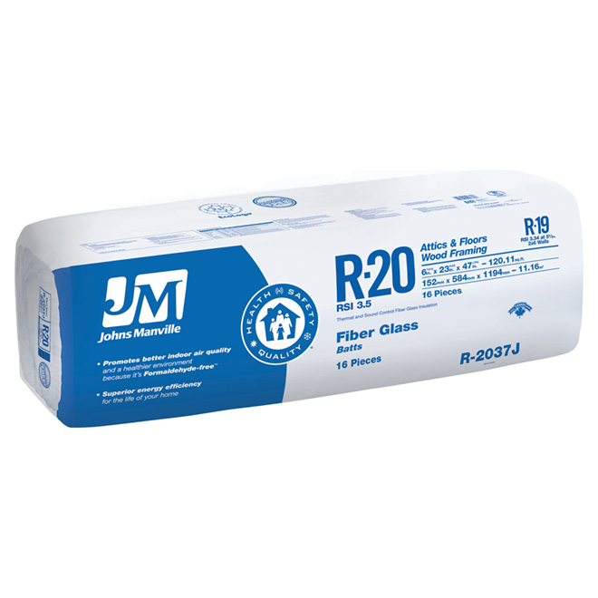 Fiberglass Building Insulation - R20 - Brown