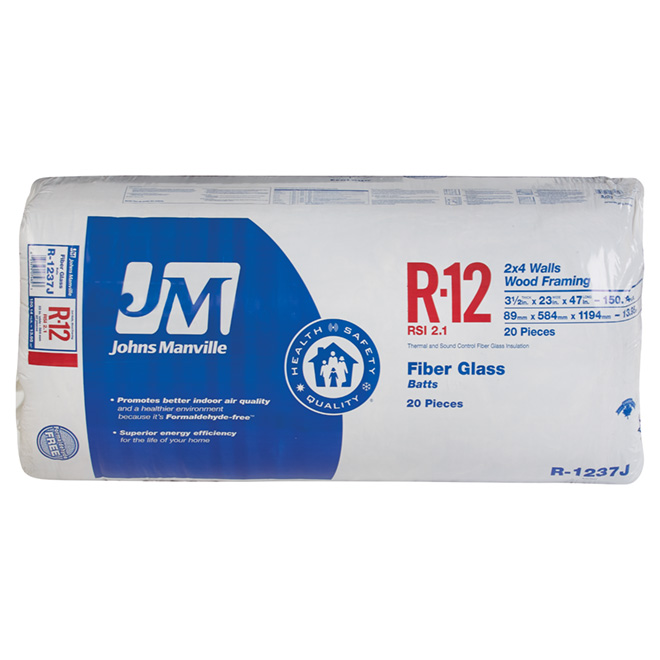 Fiberglass Building Insulation - R12 - Brown