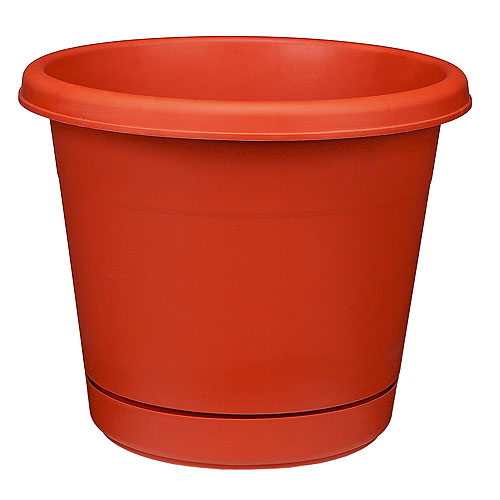 Pot et soucoupe - Terracotta