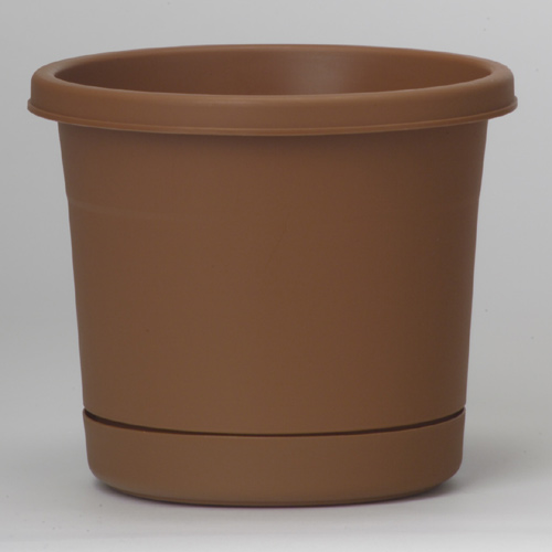 Pot et soucoupe Terracotta