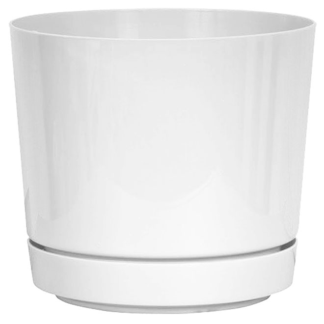 Pot et soucoupe Blanc