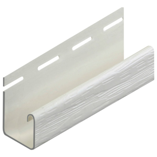 Trim - 5/8" Vinyl J Trim - Ivory