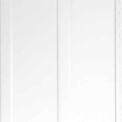 Revêtement vertical uni en aluminium, 8", blanc