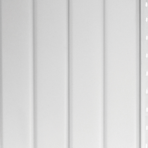 Revêtement vertical uni, rainure en V, aluminium 7,5", blanc