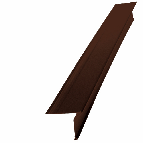 Solin de toit en aluminium, 2", brun chocolat