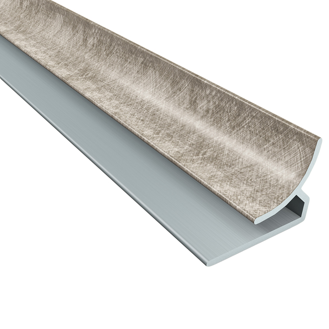 Moulure intérieure 1/2" x 18 x 1/2" argent