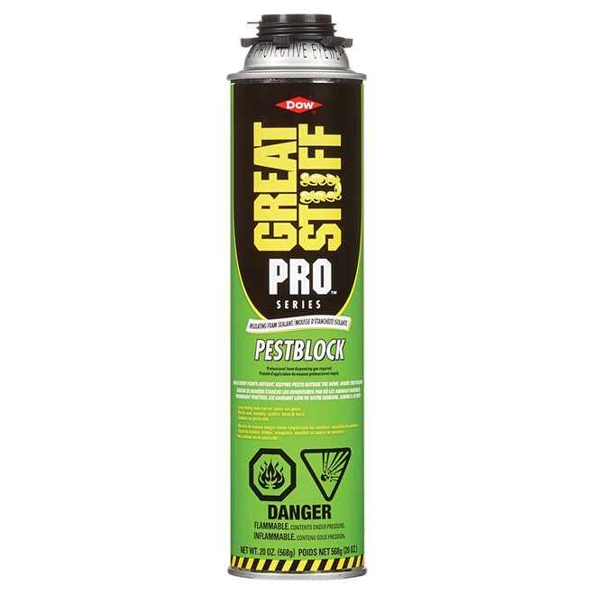 Mousse d'étanchéité isolante « Great Stuff Pro », 20 oz